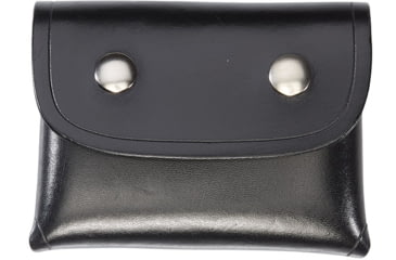 Image of Aker Leather Model 586 Surgical Glove Pouch, Chrome Snap, Small, Plain, Black, A586-BP-CH