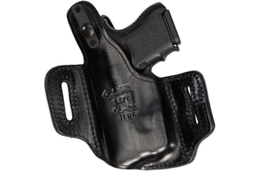 Image of Aker Leather Nightguard Compact OWB Holster, SIG Sauer P320 Carry/Compact, Viridian C Series, Left, Plain, Black, H147CBPL-S320C5