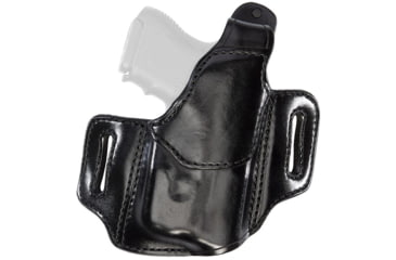 Image of Aker Leather Nightguard Compact OWB Holster, SIG Sauer P320 Carry/Compact, Viridian C Series, Left, Plain, Black, H147CBPL-S320C5