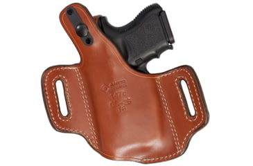 Image of Aker Leather Nightguard Compact OWB Holster, Glock 19/23, Streamlight TLR-7/TLR-8, Left, Plain, Tan, H147CTPL-GL19T7