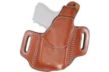 Image of Aker Leather Nightguard Compact OWB Holster, SIG Sauer P320 Carry/Compact, Viridian C Series, Left, Plain, Tan, H147CTPL-S320C5
