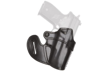 Image of Aker Leather Specialist Open Top Belt Slide Holster, Glock 17/22/31, Left, Plain, Black, H146ABPL-GL1722