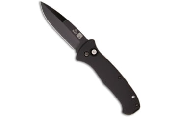 Image of Al Mar Al Mar Sere Automatic Knife Black 3.5" Black AM-AS2B, Black, CPM S30V, adult, BHQ-2481