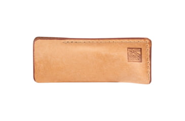 Image of Al Mar Knives Honey Jigged Bone Series Folding Knife, 2.5 in TALON Blade, Traditional, Leather Slip Pouch, Honey Brown, Small, AMK7002