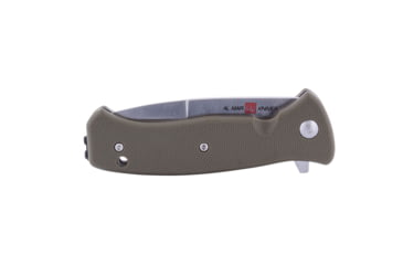 Image of Al Mar Knives Mini S.E.R.E. 2020 OD Green Series Folding Knife, Spring Assist, 8Cr, 3 in, Combo, OD Green, AMK2209