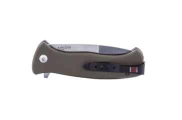 Image of Al Mar Knives Mini S.E.R.E. 2020 OD Green Series Folding Knife, Spring Assist, 8Cr, 3 in, Combo, OD Green, AMK2209
