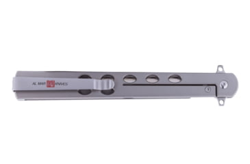 Image of Al Mar Knives Quicksilver Ceramic Ball Bearing Folding Knife, D2, 5 in, Traditional Talon, TC4 Handle, Silver, AMK4046