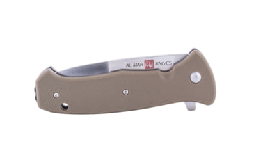 Image of Al Mar Knives S.E.R.E. 2020 Coyote Series Folding Knife, Spring Assist, 8Cr, 3.6 in, Combo, Coyote, AMK2215
