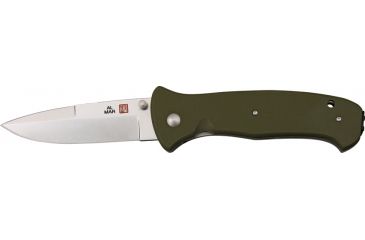 Image of Al Mar Knives Sere 2000 Fold Knife, Stainless false edge satin finish Blade, Green Handle AMS2KOD