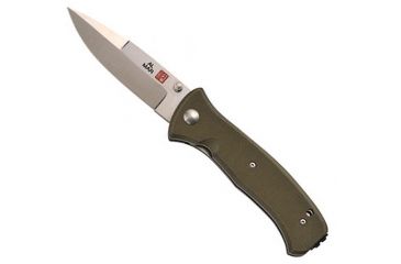 Image of Al Mar Knives SERE 2000, VG-10 Blade, Olive Drab Green G-10 Handle, Plain ALS2KOD