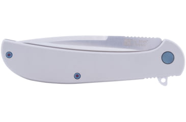 Image of Al Mar Knives Ultra Thin Folding Knife, 4in Closed, 3.13in Satin Stainless Steel Blade, Satin Stainless Steel Handle, AMK4118