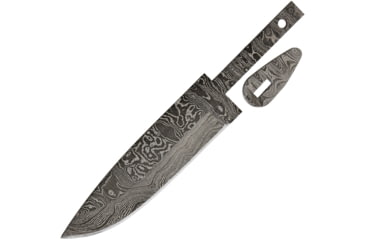 Image of Alabama Damascus Steel Damascus Knife Replacement Blade, 7.5in Overall, 4.5in Damascus Steel Drop Point, Damascus Guard, ADS074 DKG