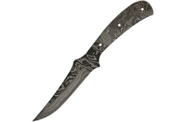 Image of Alabama Damascus Steel Damascus Knife Replacement Blade, Damascus Knife Blades, 8.5in Overall, 4in Damascus Steel Clip Point Blade, One Piece Damascus Steel Construction, ADS014 DKG
