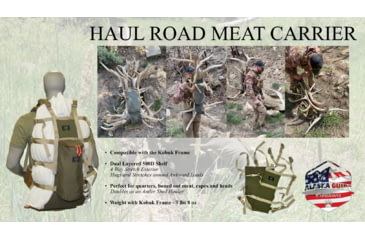 Image of Alaska Guide Creations Haul Road Meat Carrier, Ranger Green, One Size, HRM
