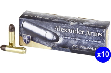 Image of Alexander Arms Loaded, .50 Beowulf, 200 Grain, Polycase ARX, Centerfire Rifle Ammo, 200 Rounds