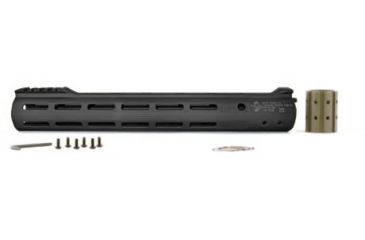 Image of ALG Defense 13in Ergonomic Modular Railed Handguard - V2 M-LOK, Black, 13in 05-318B