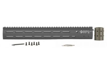 Image of ALG Defense 15in Ergonomic Modular Railed Handguard - V3, Gray, 15in 05-323G