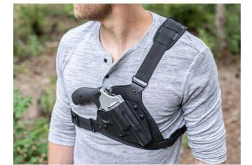 Image of Alien Gear Holsters Cloak Chest Holster, Glock 29/30, Right Hand, Black, Regular, 00193858308517