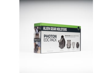 Image of Alien Gear Holsters Photon EDC Pack Polymer IWB Holster, Taurus G3C/G2C/PT111 G2/PT140 G2, Ambi Hand, Matte Black, PHO-1042-BK-L0-EDC