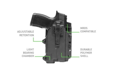 Image of Alien Gear Holsters Photon Light Bearing Holster, SIG Sauer P320 M18/Compact/Carry/X-Compact 9mm/.40 S&amp;W, Black, PHO-0692-L1-D