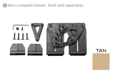 Image of Alien Gear Holsters Rapid Force Duty Holster MOLLE Attachment, Right, Tan, 00193858224435