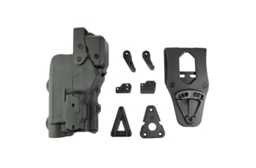 Image of Alien Gear Holsters Rapid Force Level III Polymer OWB Holster, Right Hand, w/ Large Light, Black, AG-R3-M-0691-BK-RH-LL-AX-C