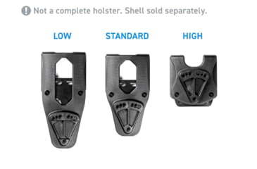 Image of Alien Gear Holsters Rapid Force Mid Ride Belt Attachment, Black, 00193858039312