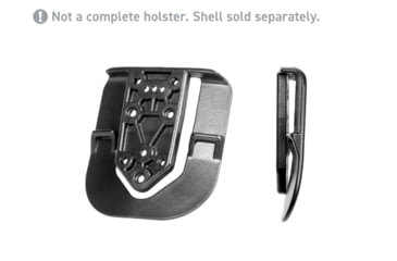 Image of Alien Gear Holsters Rapid Force Duty Holster Paddle Attachment with Hard Mount, Black, RFX-P-BK-QD0-D