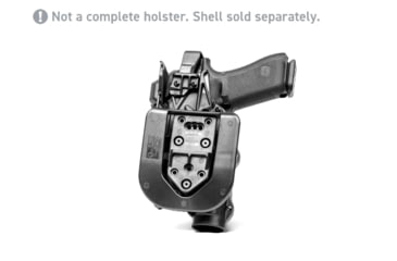 Image of Alien Gear Holsters Rapid Force Duty Holster Paddle Attachment with Hard Mount, Black, RFX-P-BK-QD0-D