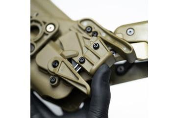 Image of Alien Gear Holsters Rapid Force Polymer Level III OWB Belt Duty Holster, Glock 19/19X/19 MOS/23 Gen 1-4/44/45/45 MOS, Glock 17/17 MOS/22 Gen 1-4/47/47 MOS, Left Hand, Tan, Large Light, R3-M-0057-TN-LH-LL-A0-B