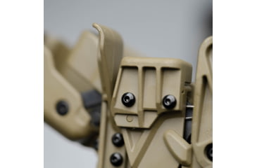 Image of Alien Gear Holsters Rapid Force Polymer Level III OWB Belt Duty Holster, S&amp;W M&amp;P9c M2.0 Compact 4 In/M&amp;P9 2.0 4.25 In/Per. M&amp;P9 M2.0 C.O.R.E. Ported/Pro Series 4.25 In, Right Hand, Matte Black, Large Light, R3-M-0880-BK-RH-LL-A0-B