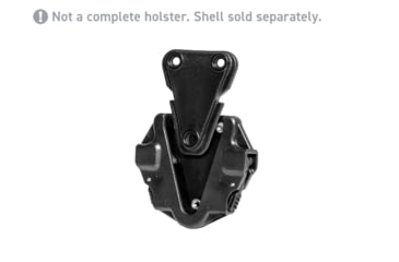 Image of Alien Gear Holsters Rapid Force Duty Holster Female Mount Plate Only, Black, RFQD-BLK-QDF-D