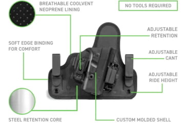 Image of Alien Gear Holsters Shape Shift Inside Waist Band 1301495