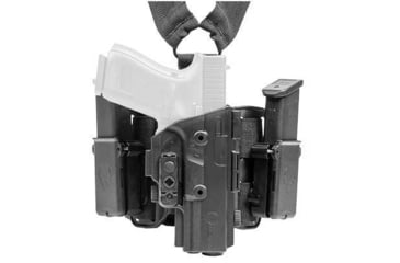 Image of Alien Gear Holsters ShapeShift Drop Leg Holster, Sig P320/M17, Right, Black, One size, 193858373508
