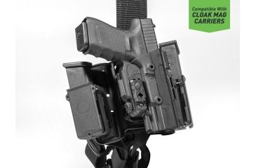 Image of Alien Gear Holsters ShapeShift Drop Leg Holster, Right Hand, S&amp;W Shield 9, Black SSDL-0404-RH