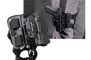 Image of Alien Gear Holsters ShapeShift Drop Leg Holster, Right Hand, S&amp;W Shield 9, Black SSDL-0404-RH