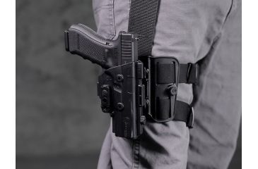 Image of Alien Gear Holsters ShapeShift Drop Leg Holster, Right Hand, S&amp;W Shield 9, Black SSDL-0404-RH