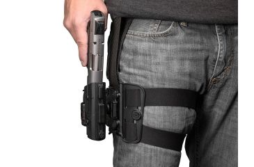 Image of Alien Gear Holsters ShapeShift Drop Leg Holster, Right Hand, S&amp;W Shield 9, Black SSDL-0404-RH