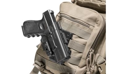 Image of Alien Gear Holsters ShapeShift Molle OWB Holster, Right Handed, S&amp;W M&amp;P40 4.25 inch barrel, Black SSMH-0395-RH