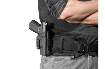 Image of Alien Gear Holsters ShapeShift Molle OWB Holster, Right Handed, S&amp;W M&amp;P40 4.25 inch barrel, Black SSMH-0395-RH