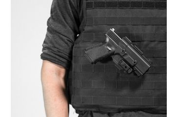 Image of Alien Gear Holsters ShapeShift Molle OWB Holster, Right Handed, S&amp;W M&amp;P40 4.25 inch barrel, Black SSMH-0395-RH