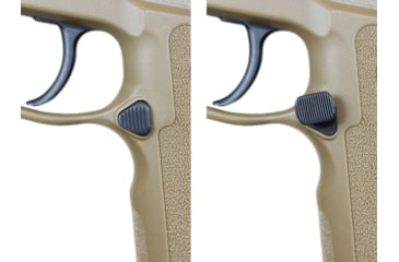 Image of Align Tactical Offset SIG Sauer P320 Extended Magazine Release, Left Hande, Black, 112223