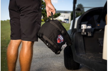 Image of All-Pro Tactical Caddie Storage Assessory Kit Golf Cart Utility Panel, Black, APT-5022-BLACK
