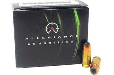 Image of Allegiance Ammunition SilentStrike 9mm Luger 140 Grain Hollow Point Frangible Brass Cased Pistol Ammo, 20 Rounds, 9MMSS-L-140-20