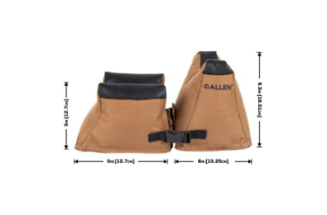 Image of ALLEN 18419 FRONT/REAR SHOOTING BAG COMBO UNFILLED