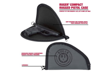 Image of ALLEN 27451 RUGER RUGGED PISTOL CASE COMPACT