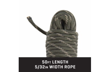Image of Allen 32 Carrier Diamond Braided Rope 50Ft , 5907