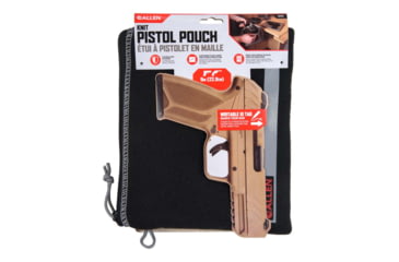 Image of Allen 3628 Pistol Pouch Made Of Black Polyester With Lockable Zippers, ID Label