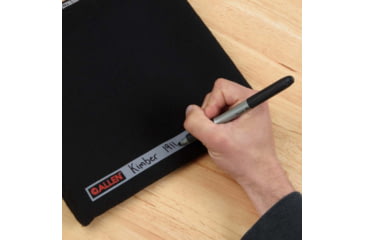 Image of Allen 3628 Pistol Pouch Made Of Black Polyester With Lockable Zippers, ID Label