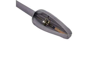 Image of Allen 45in Riprap Spin Fishing Rod Case, Fits 2-Piece, 6 to 7-Foot Fishing Rods, Gray/Lime, 6363